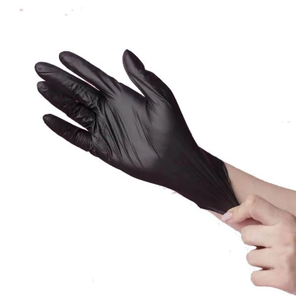 Black Vinyl/Nitrile Blend Gloves